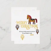 明メリーるく 箔シーズンポストカード (正面/裏面)