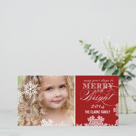 明メリーるく | 2014ホリデーフォトカード シーズンカード (スタンド正面)
