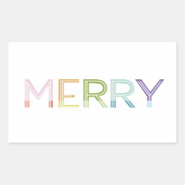 明メリーカラフルおもしろい色ブロックシール 長方形シール