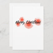 明モダンるいよくはしゃぐデザイン「メリークリスマス」 シーズンカード (正面/裏面)