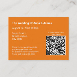 明モダンるいオ結婚レンジのQRコード エンクロージャーカード
