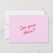 明モダンるいカラフルレトロファンキーおもしろい結婚の 出欠カード (裏面)