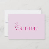 明モダンるいカラフルレトロファンキーおもしろい結婚の 出欠カード (裏面)