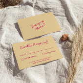 明モダンるいカラフルレトロファンキーおもしろい結婚の 出欠カード