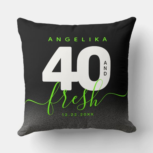 明モダンるいガーリーグリーン40とフレッシュ クッション (裏面)