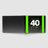 明モダンるいガーリーグリーン40とフレッシュ ゲストブック (全面)