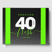 明モダンるいガーリーグリーン40とフレッシュ ゲストブック (正面)