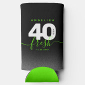 明モダンるいガーリーグリーン40とフレッシュ スリム缶クーラー (裏面)