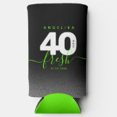 明モダンるいガーリーグリーン40とフレッシュ スリム缶クーラー (正面)