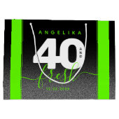 明モダンるいガーリーグリーン40とフレッシュ ラージペーパーバッグ (裏面)