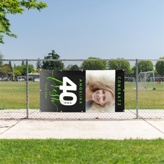 明モダンるいガーリーグリーン40とフレッシュ 横断幕 (インサイチュ)