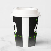 明モダンるいガーリーグリーン40とフレッシュ 紙コップ (右)