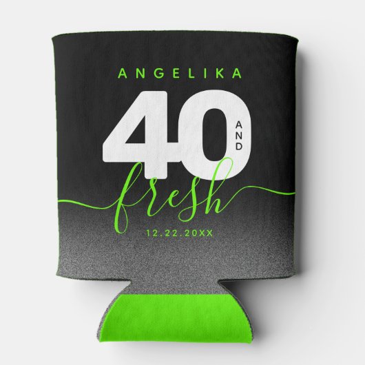 明モダンるいガーリーグリーン40とフレッシュ 缶クーラー (裏面)