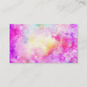 明モダンるいパステル星雲の水の色ヨガ 名刺 (裏面)