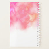 明モダンるいピンクの水彩爪、 ネイル プランナー手帳 (裏面)