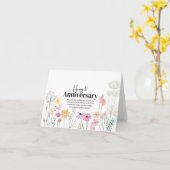 明モダンるいフローラ結婚のアニバーサリーカード カード (黄色い花)