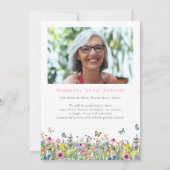 明モダンるいフローラ記念お祝い 招待状 (裏面)