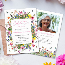 明モダンるいフローラ記念お祝い 招待状