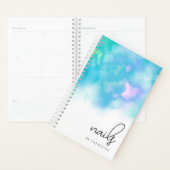 明モダンるいミントの水の色爪、 ネイル プランナー手帳 (ディスプレー)