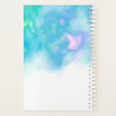 明モダンるいミントの水の色爪、 ネイル プランナー手帳 (裏面)