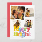 明モダンるいメリーカップル4フォトコラージュ シーズンカード (正面/裏面)
