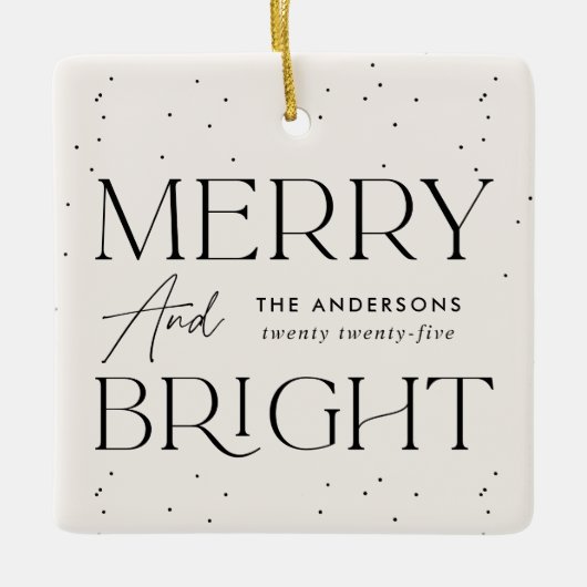 明モダンるいメリークリームの写真 セラミックオーナメント (正面)