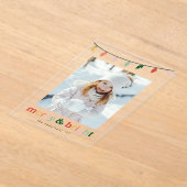 明モダンるいメリー休日の写真 アクリル招待状 (レイダウン)