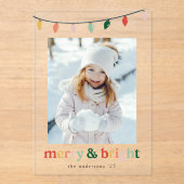 明モダンるいメリー休日の写真 アクリル招待状 (正面)
