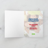 明モダンるいメリー家族の写真 シーズンカード (内部)