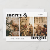 明モダンるいメリー3フォトホリデーカード シーズンカード (正面)