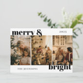 明モダンるいメリー3フォトホリデーカード シーズンカード (スタンド正面)