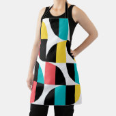 明モダンるい幾何学的イラストレーション エプロン (インサイチュ)