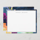 明モダンるい抽象芸術色彩の鮮やか ノートカード (正面/裏面)