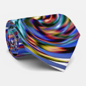 明モダンるい色の渦巻きパターン抽象芸術 ネクタイ (ロール)