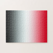 明モダンるい赤と黒グラデーション ジグソーパズル (横)