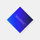 明モダンるい青と紫のグラデーシグラデーションョン スタンダードカクテルナプキン (角)