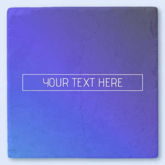 明モダンるい青と紫のグラデーシグラデーションョン ストーンコースター