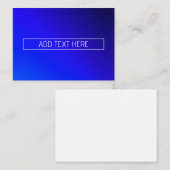 明モダンるい青と紫のグラデーシグラデーションョン ノートカード (正面/裏面)