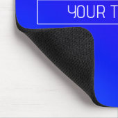 明モダンるい青と紫のグラデーシグラデーションョン マウスパッド (コーナー)