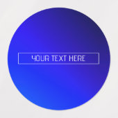 明モダンるい青と紫のグラデーシグラデーションョン ラベル (デザイン2)