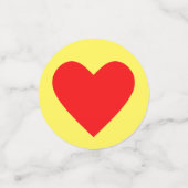 明モダンるい青と黄色の幸せな顔 コンフェッティ (スモール正面)