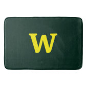 明モダンるい黄イニシャルレタリング バスマット (正面)