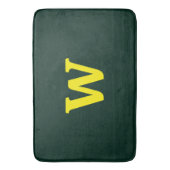 明モダンるい黄イニシャルレタリング バスマット (正面縦)