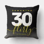 明モダンガーリーるい黄色30と気のあるそぶりをした クッション (正面)