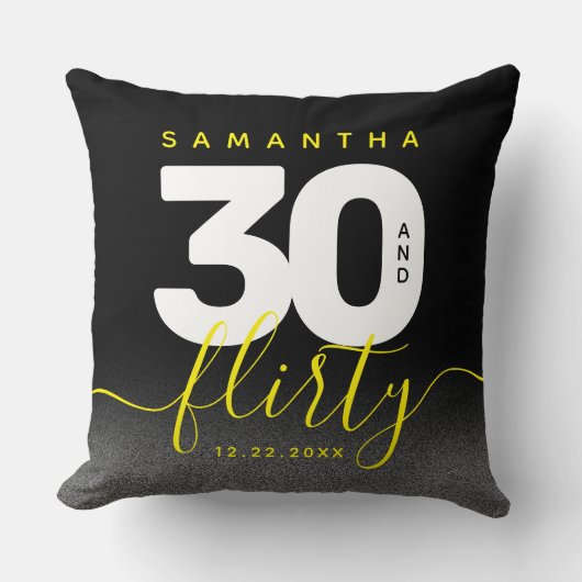 明モダンガーリーるい黄色30と気のあるそぶりをした クッション (正面)