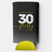 明モダンガーリーるい黄色30と気のあるそぶりをした スリム缶クーラー (裏面)