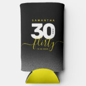 明モダンガーリーるい黄色30と気のあるそぶりをした スリム缶クーラー (正面)