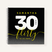 明モダンガーリーるい黄色30と気のあるそぶりをした ノートブック (正面)