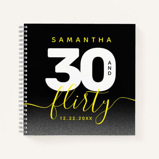 明モダンガーリーるい黄色30と気のあるそぶりをした ノートブック (正面)