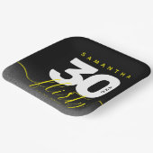 明モダンガーリーるい黄色30と気のあるそぶりをした ペーパープレート (傾斜あり)